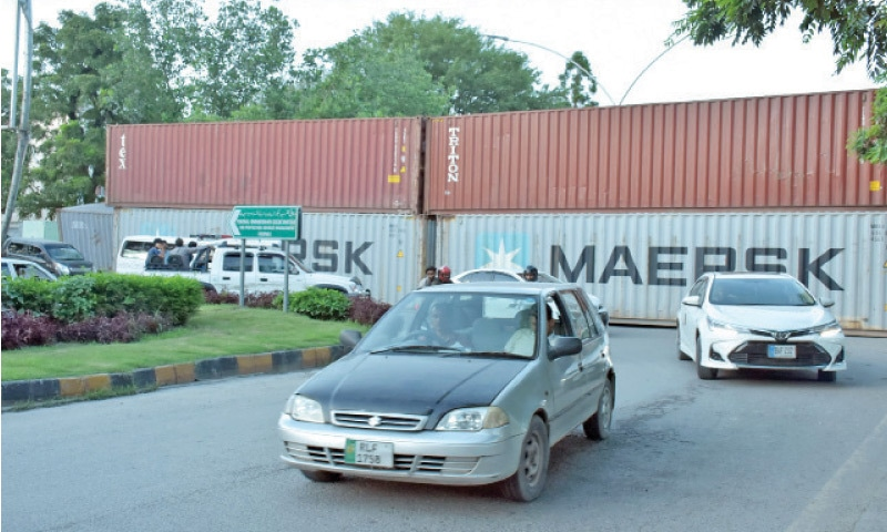 جماعت اسلامی کایکجہتی فلسطین مارچ،ریڈ زون جانیوالے راستے بند