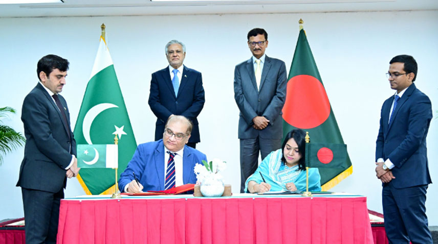 پاکستان،بنگلہ دیش کے6 مفاہمتی یادداشتوں پر دستخط