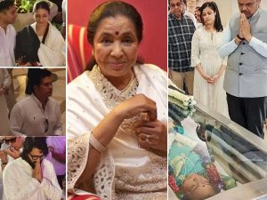 آشا بھوسلے کی آخری رسومات، بھارتی شوبز اور اسپورٹس شخصیات کی بڑی تعداد میں شرکت
