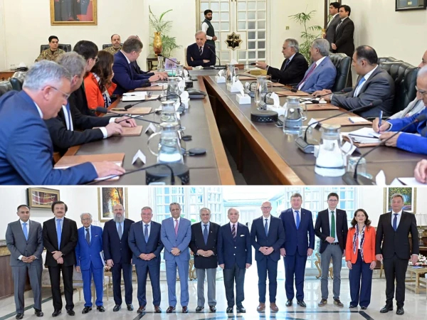 وزیراعظم شہباز شریف کی یورپی یونین وفد سے ملاقات، تجارت و سرمایہ کاری کے فروغ پر اتفاق