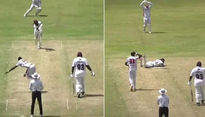 ویسٹ انڈیز چیمپئن شپ: خطرناک پِچ کے باعث میچ ختم، کھلاڑی زخمی