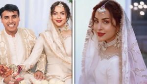 نمرہ خان نے نکاح کی تصاویر شیئر کر دیں، شوہر پائلٹ نکلے، خواب پورا ہونے کا انکشاف