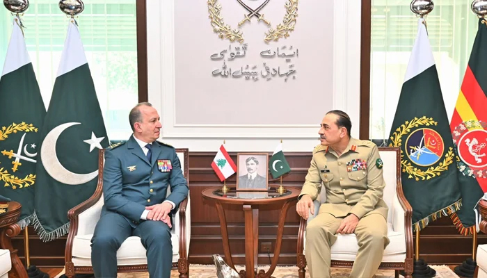 لبنانی فوجی سربراہ کا جی ایچ کیو دورہ، پاکستان اور لبنان کے درمیان دفاعی تعاون بڑھانے پر اتفاق