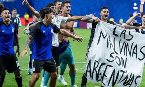 فاک لینڈز بینر پر ارجنٹینا